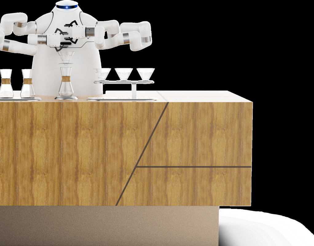 Robot Arm Coffee Machine Maker RJ45 HDMI Interface Artisanal Cafe Latte Robot At Winter Olympics
