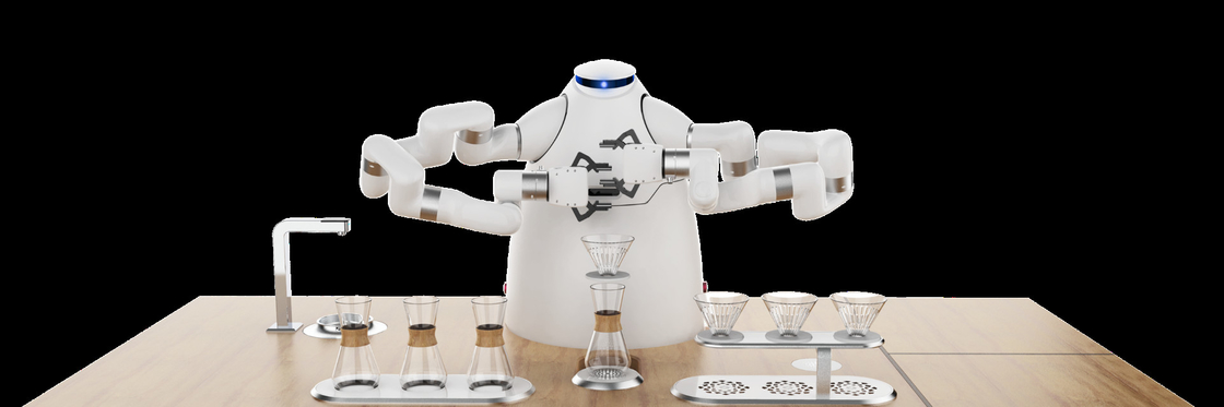 Robot Arm Coffee Machine Maker RJ45 HDMI Interface Artisanal Cafe Latte Robot At Winter Olympics
