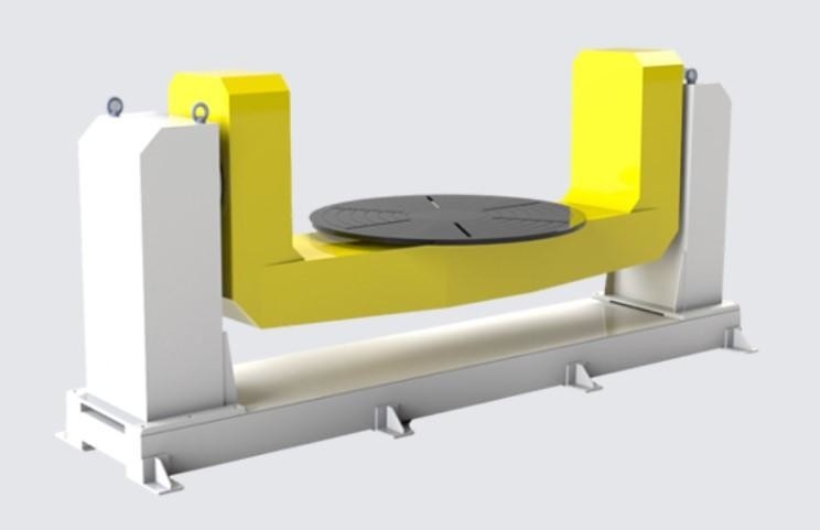 Diy Rotary Welding Positioner Turntable Manufacturers 7th Axis 1000mm In Laser Welding Workshop