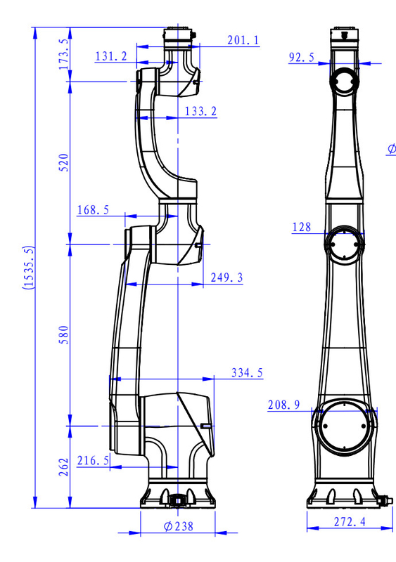 Cobot  6 Axis Collaborative Robot Arm Automatic Pick And Place Screwing Welding Assembling