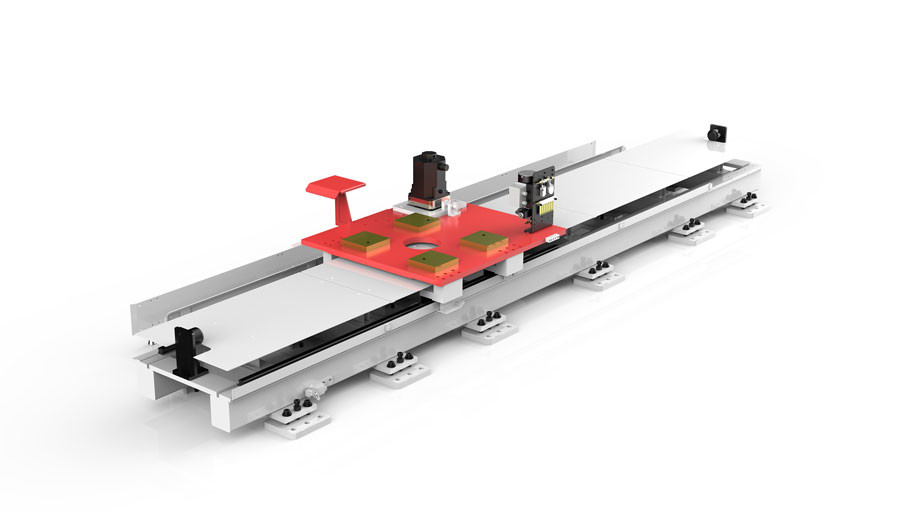 Lubricating Robot Linear Rail Heavy Duty Pedal Ground Rails Highly Insensitive To Environmental Impurities