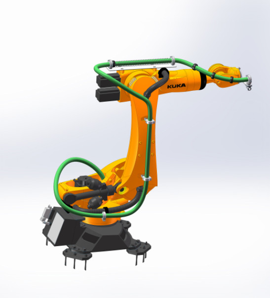 Closed Type DPS Robotic Dress Pack Components - With Spring Telescopic Structure System