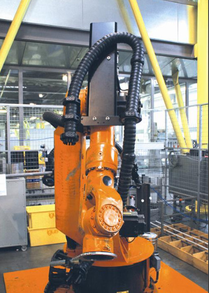 Cable Robot Dress Pack Reinforced Corrugated Hose Is UV Resistant Wear-Resistant