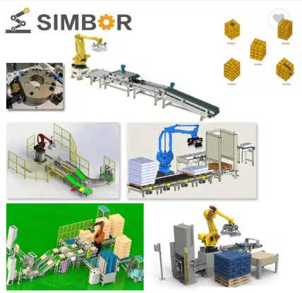 pneumatic gripper for robotic arm pallet stacking handling robot packaging production line
