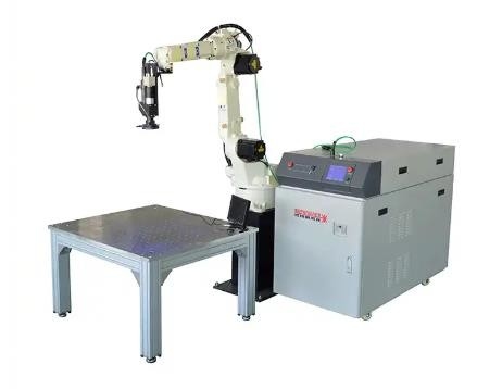 Fiber Robot Laser Welding System Machine Optical Path Mobile Robotic Arm Pulse Width 0.1-20ms