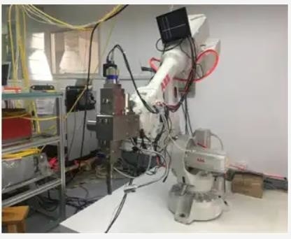 Fiber Laser Welding Robot System ABB Kuka Fanuc 6 Axis Robot Arm   Depth 0.04-6mm