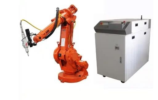 Fiber Laser Welding Robot System ABB Kuka Fanuc 6 Axis Robot Arm   Depth 0.04-6mm
