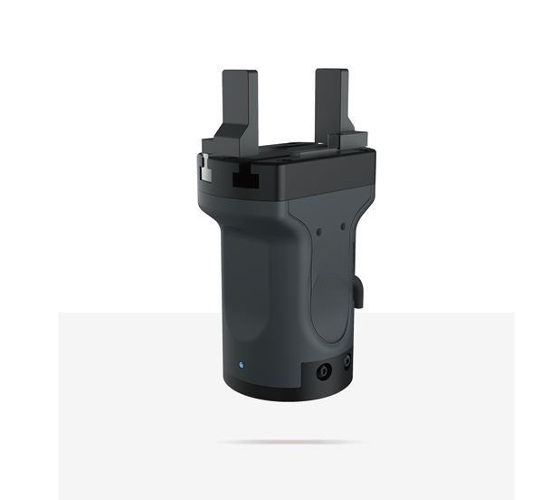 Electric gripper RG75-300 suitable for collaborative robots. Weight: 0.75Kg/IP65