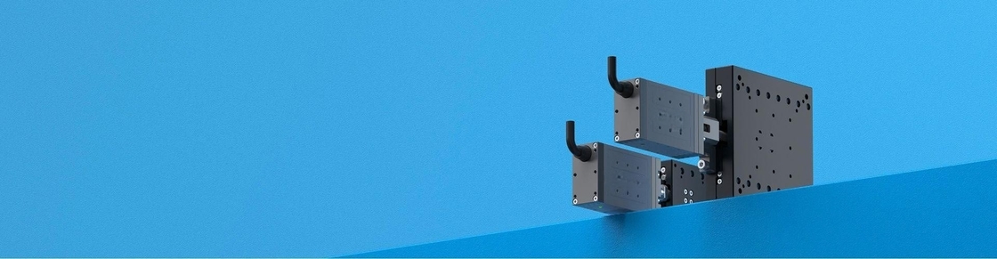 Electric linear sliding table ELS70-018 with ball screw drive, table size 120 * 120mm
