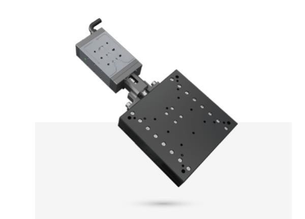 Electric linear sliding table ELS70-018 with ball screw drive, table size 120 * 120mm