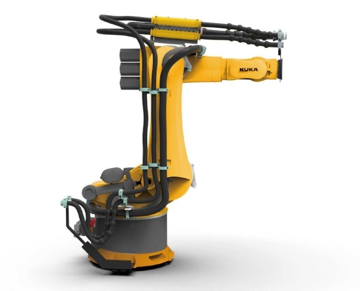 HYUNDA / ABB / FANUC / KUKA Robot Dress Pack With 1 - 6 Axis Line Pack Location