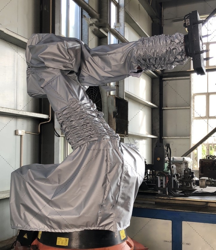 Waterproof White Polyester Film Covers Protective Nylon Sleeve For Paint Shop Robots