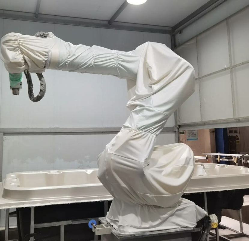 Paint Shop Robot Protective Cover Integrated Type Anti Static Polyester