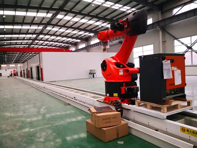 Robot Riding Inch Round Rail Increase Efficiency Metal Alloy Robot Linear Rail 3 Units Installed